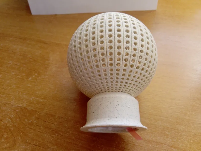 Đèn trang trí hình cầu lỗ cho nến LED - Image 2