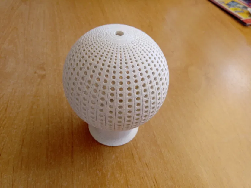 Đèn trang trí hình cầu lỗ cho nến LED - Image 3