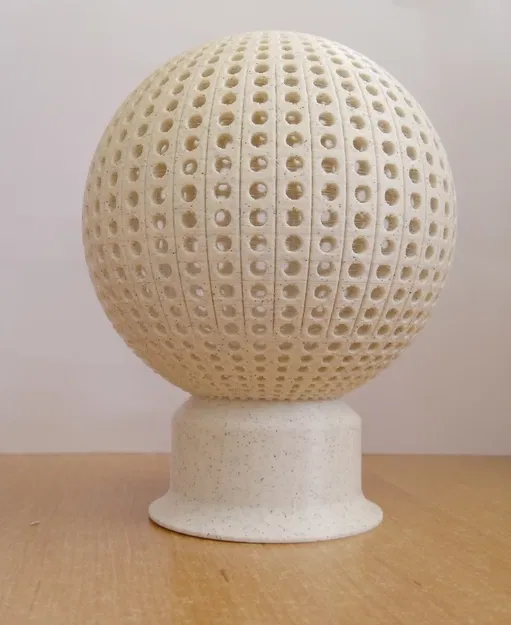 Đèn trang trí hình cầu lỗ cho nến LED - Image 6