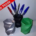 Bình hoa 6 cạnh xoắn độc đáo cho in 3D - Thumbnail 1