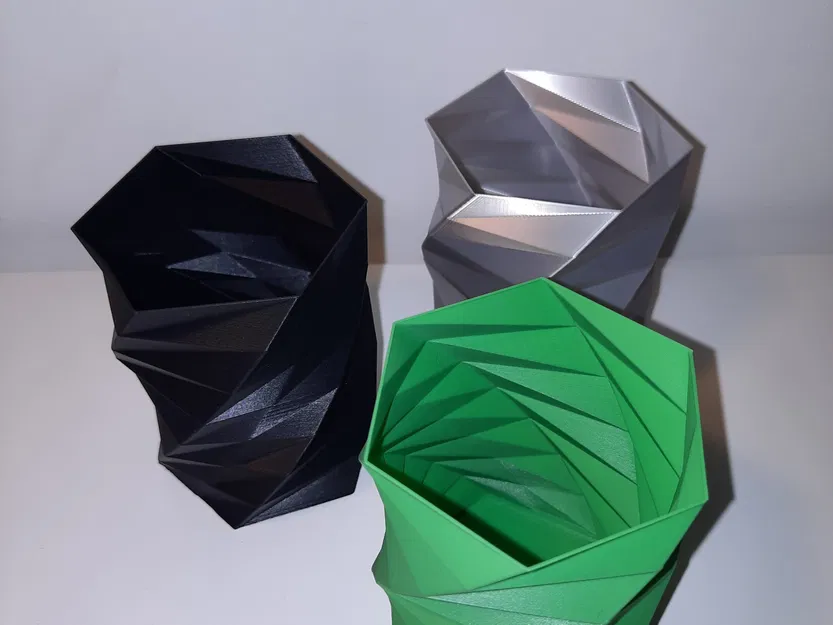 Bình hoa 6 cạnh xoắn độc đáo cho in 3D - Image 4