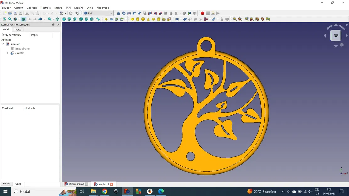 Bùa hộ mệnh cây sự sống in từ filament PLA - Image 1