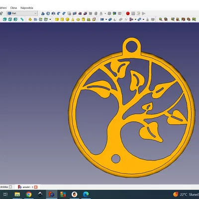 Bùa hộ mệnh cây sự sống in từ filament PLA