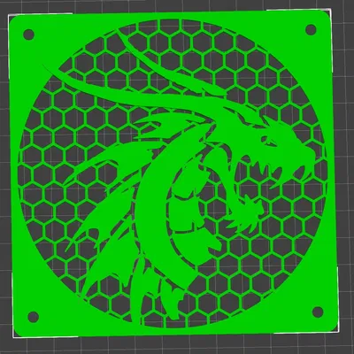 Quạt tản nhiệt phong cách rồng bộ tộc 120mm