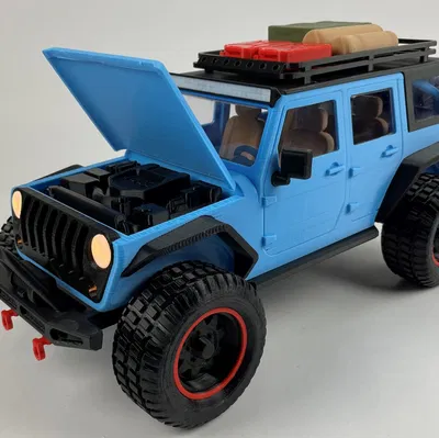 JEEP WRANGLER TỶ LỆ 1:12 VỚI MÁI CHE CÓ THỂ THÁO RỜI