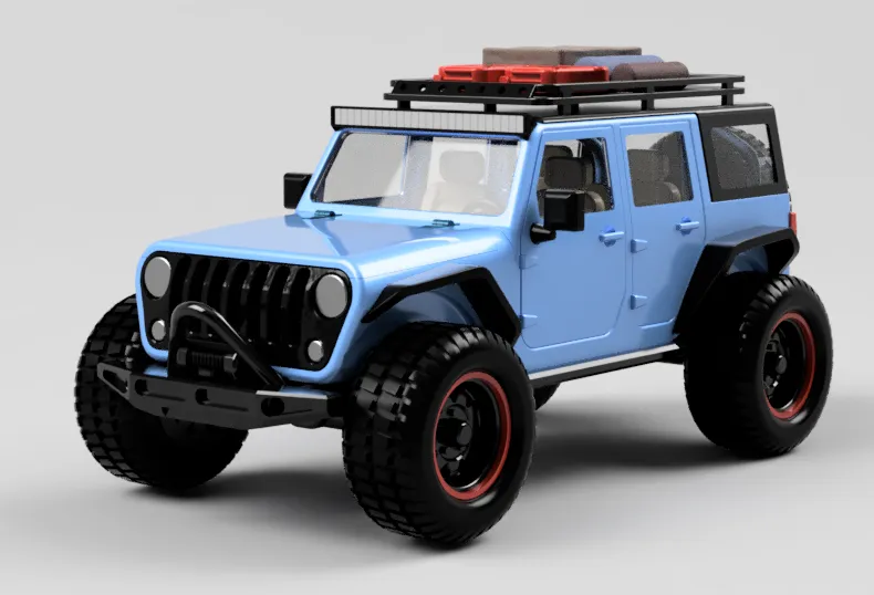 JEEP WRANGLER TỶ LỆ 1:12 VỚI MÁI CHE CÓ THỂ THÁO RỜI - Image 4
