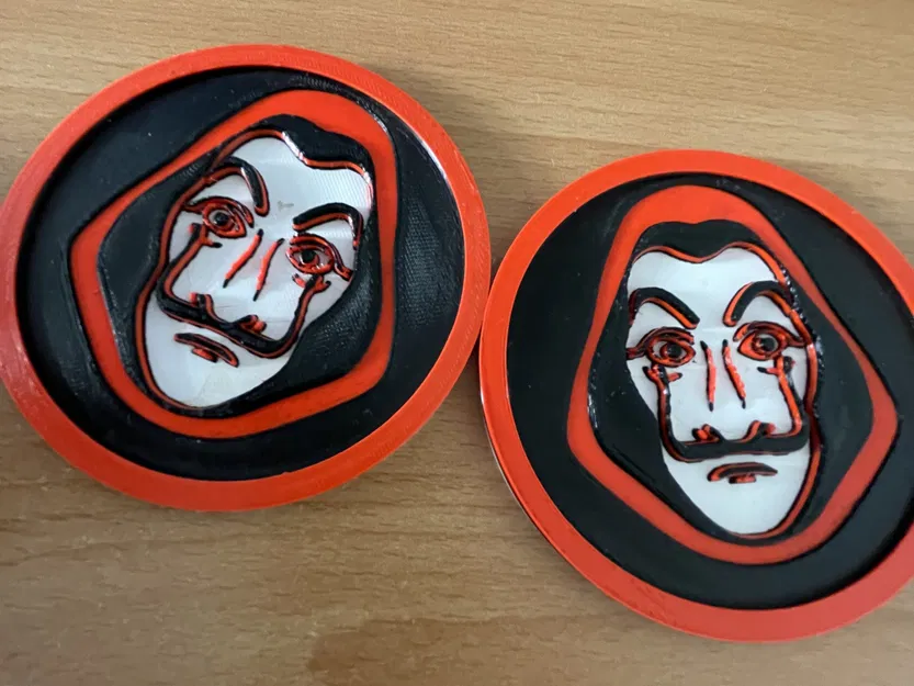 Giá đỡ cốc với logo Salvator Dalí từ La casa de papel - Image 2