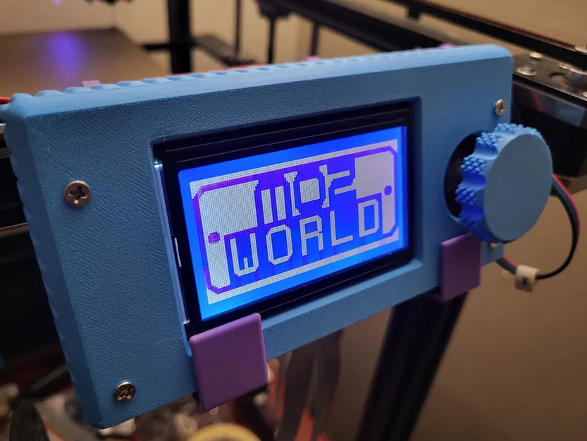 Vỏ điều khiển cầm tay Tronxy RepRapDiscount Smart Controller với núm điều khiển có rãnh và màn hình - Image 1