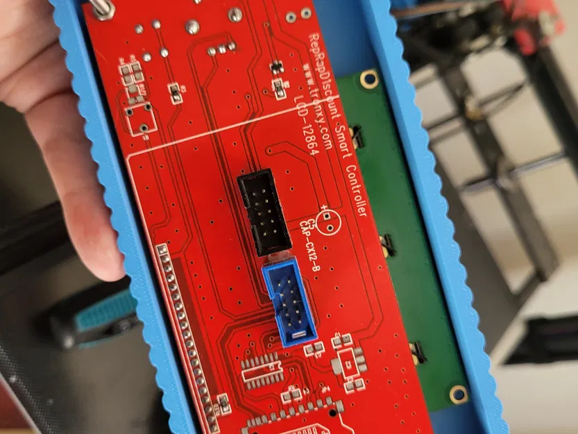 Vỏ điều khiển cầm tay Tronxy RepRapDiscount Smart Controller với núm điều khiển có rãnh và màn hình - Image 3