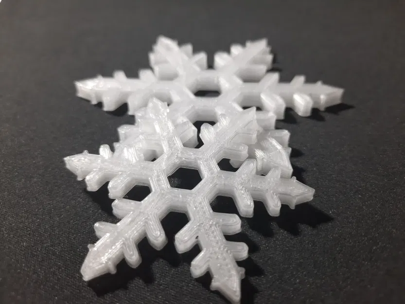 Đồ trang trí giáng sinh hình bông tuyết in 3D - Image 1