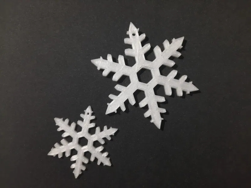 Đồ trang trí giáng sinh hình bông tuyết in 3D - Image 2