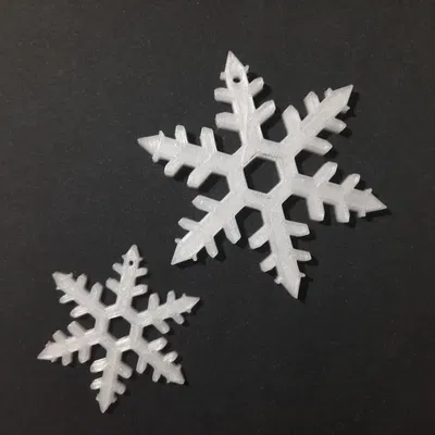 Đồ trang trí giáng sinh hình bông tuyết in 3D