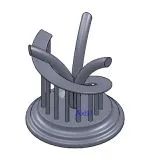 Mô hình nghệ thuật trừu tượng thử nghiệm máy in 3D - Image 1