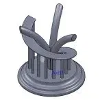 Mô hình nghệ thuật trừu tượng thử nghiệm máy in 3D