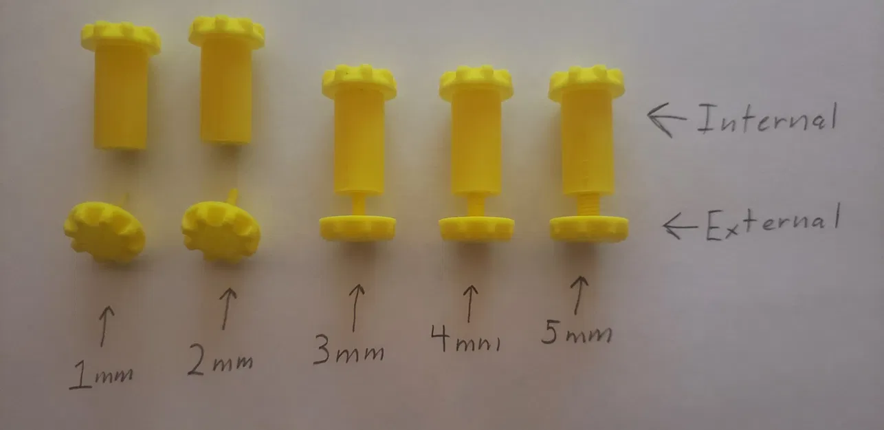 Bộ kiểm tra ren từ 5mm đến 1mm cho máy in 3D - Image 2
