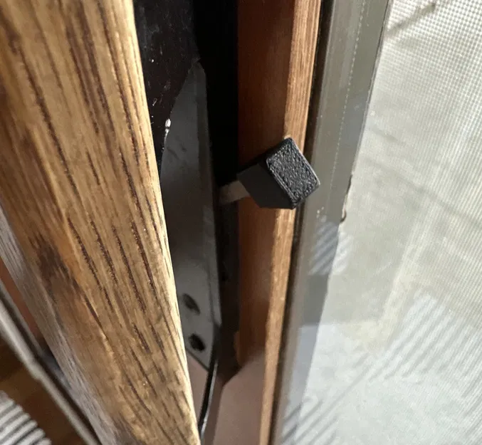 Núm khóa cửa kính trượt bằng kim loại nhỏ - Image 1