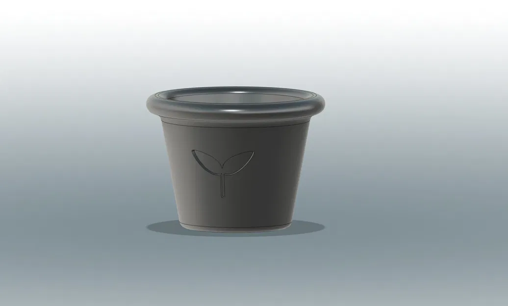 Chậu cây đơn giản với lỗ thoát nước - Image 2