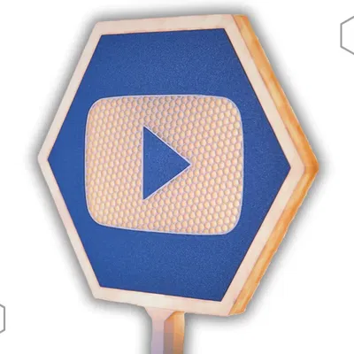 Biểu tượng nút phát YouTube phát sáng nền đẹp