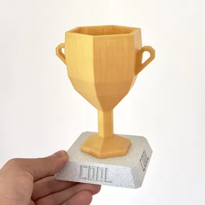 Cúp LowPoly độc đáo và phong cách