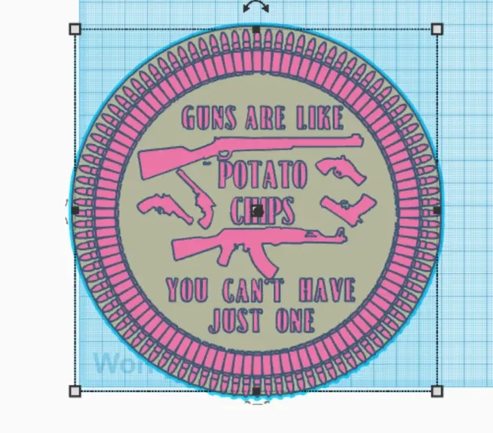 Súng tròn thiết kế độc đáo như khoai tây chiên - Image 1