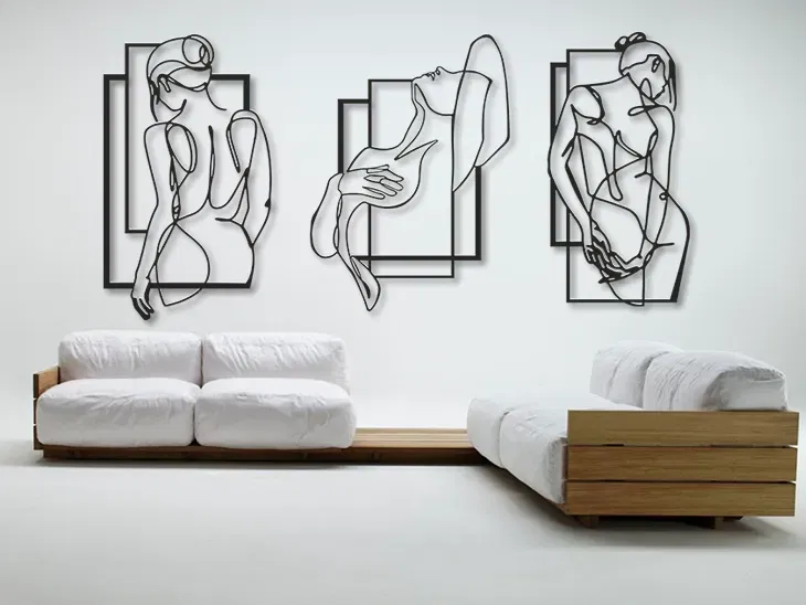 Bộ đường kẻ nghệ thuật treo tường - Image 1