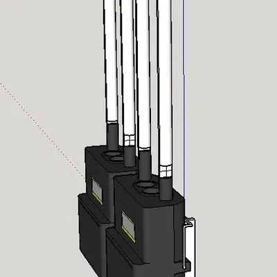 Giá đỡ cho 2 bộ thu âm Sony trên giá máy quay không gương
