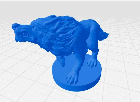 Chó sói DND chi tiết cho mô hình 3D - Image 1