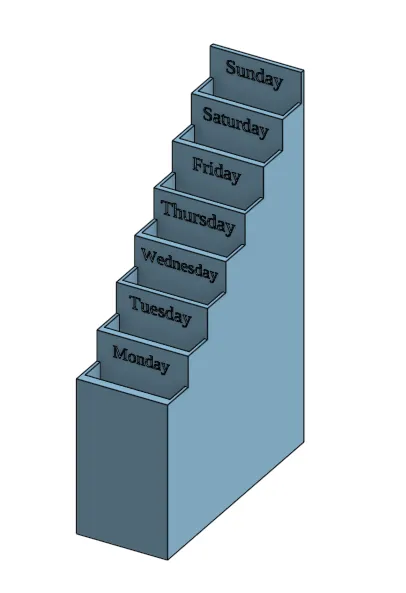Giá đỡ phân loại văn phòng với lịch hàng ngày - Image 1