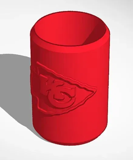 Koozie với logo KC đội Chiefs nâng cao - Image 1