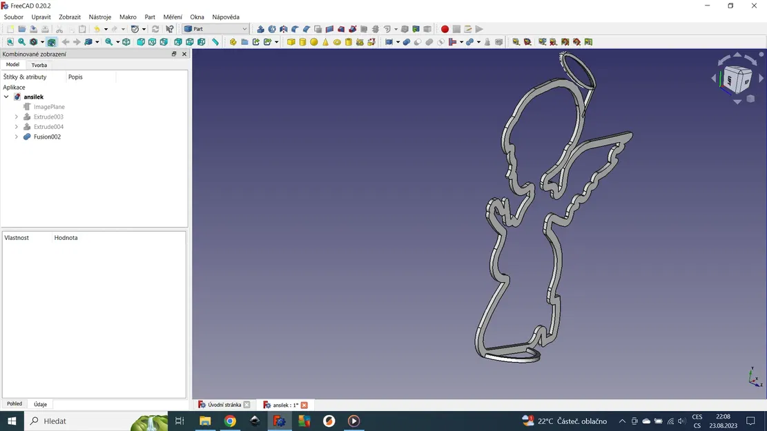 Thiên thần phát sáng từ filament PLA trong đêm - Image 1