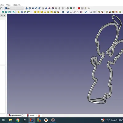 Thiên thần phát sáng từ filament PLA trong đêm
