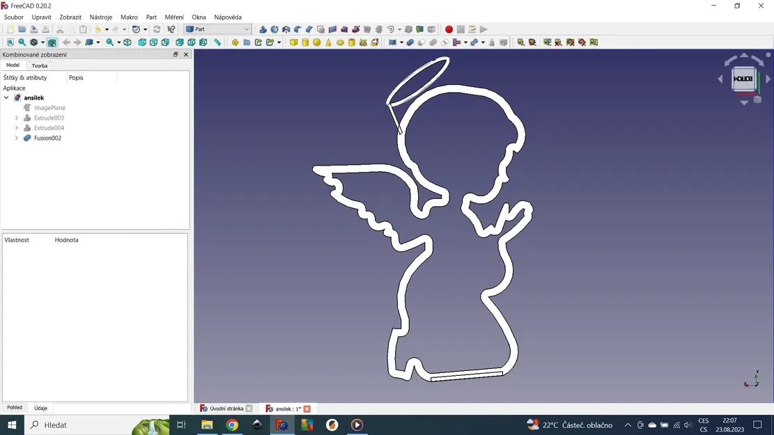Thiên thần phát sáng từ filament PLA trong đêm - Image 2
