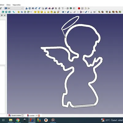 Thiên thần phát sáng từ filament PLA trong đêm