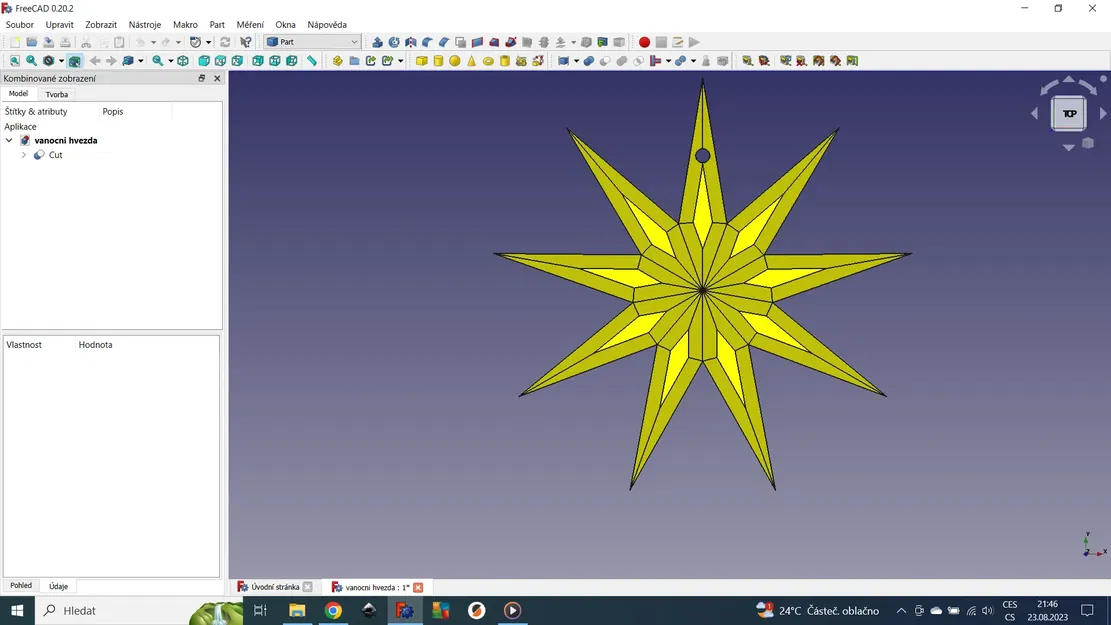 *Ngôi sao trang trí in 3D từ filament PLA* - Image 1