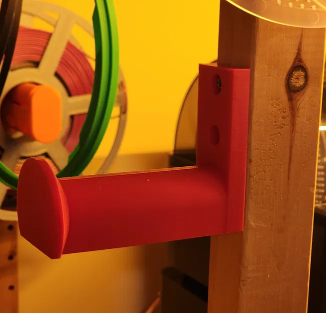 Giá đỡ cuộn filament kiểu treo tường cho kệ gỗ - Image 1