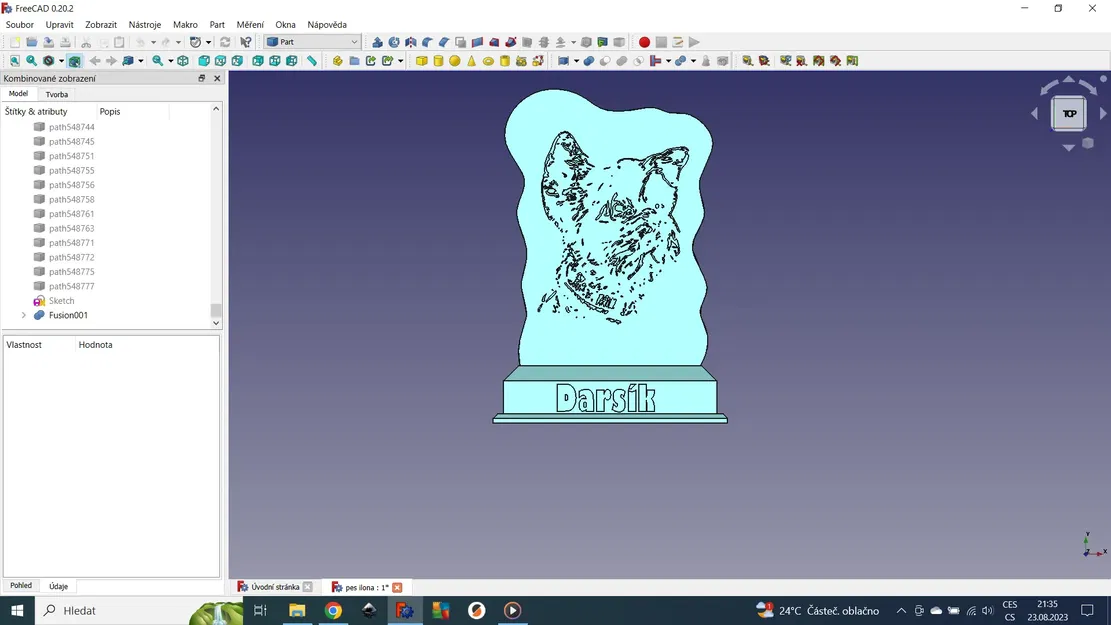 Bảng tưởng niệm Darsík với nến LED in từ PLA - Image 2
