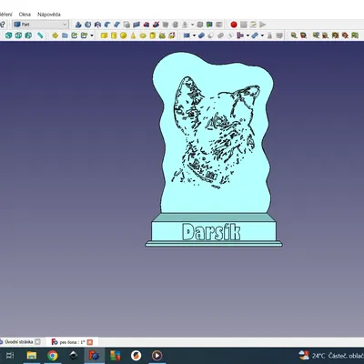 Bảng tưởng niệm Darsík với nến LED in từ PLA