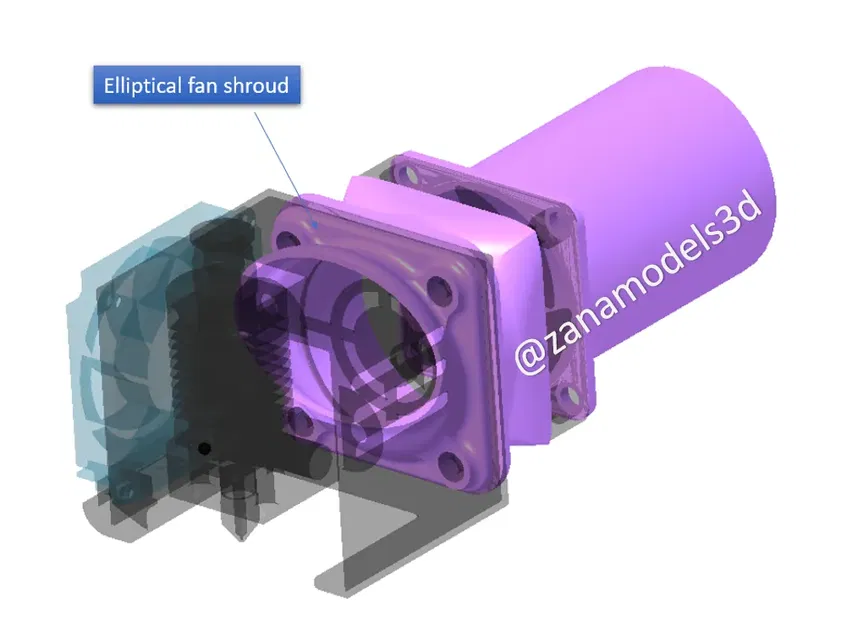 Vỏ quạt 4010 cải tiến lưu lượng không khí và giảm tiếng ồn - Image 3