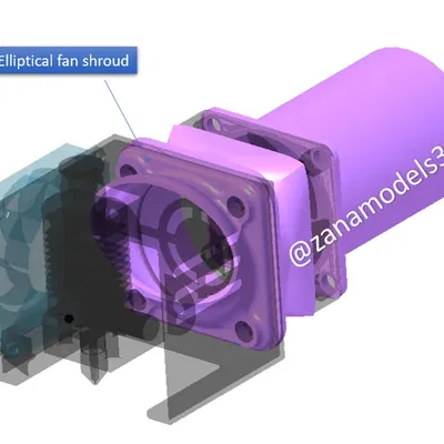 Vỏ quạt 4010 cải tiến lưu lượng không khí và giảm tiếng ồn