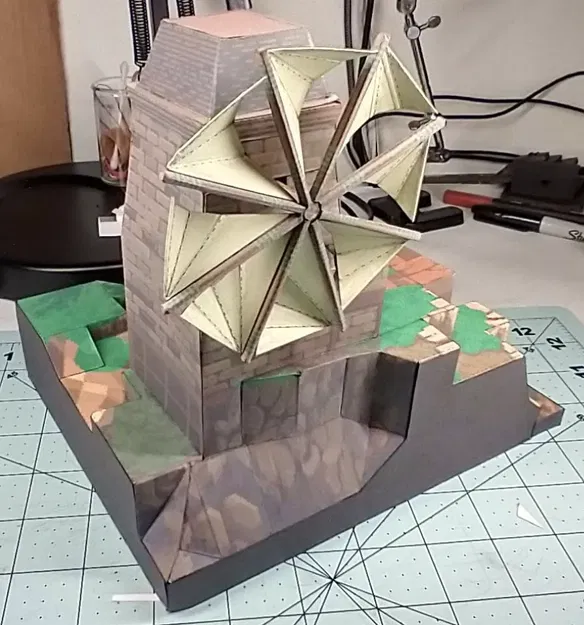 Cơ chế cối xay gió cho bản đồ papercraft Final Fantasy Tactics - Image 1