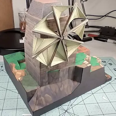 Cơ chế cối xay gió cho bản đồ papercraft Final Fantasy Tactics