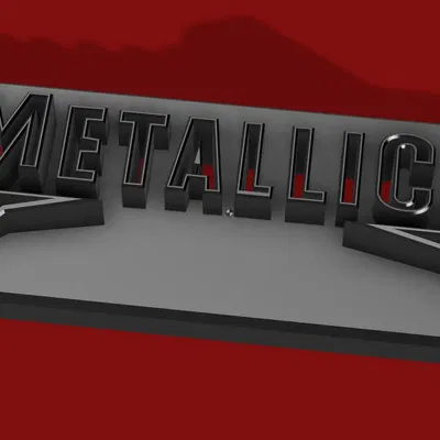 Mô hình nghệ thuật fan Metallica bằng kim loại