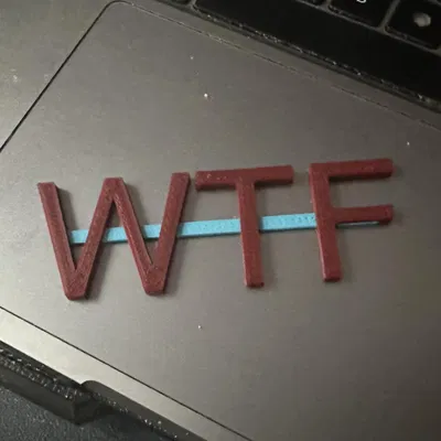 Nam châm tủ lạnh WTF in nhanh đơn giản