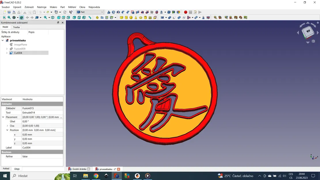 Dây chuyền trang sức với biểu tượng chữ Hán tình yêu - Image 2