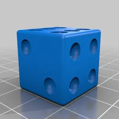 Xúc xắc 6 mặt cơ bản cho in 3D