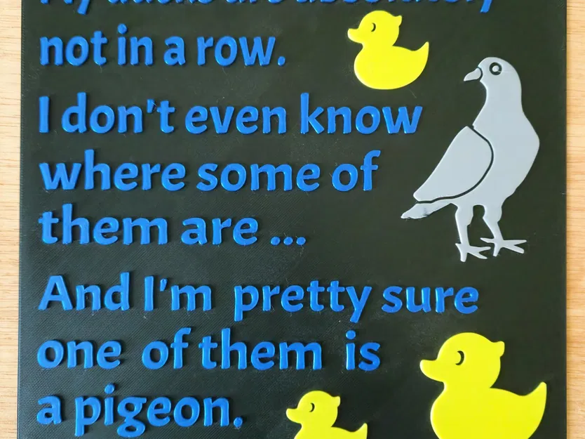 Biểu ngữ "Vịt của tôi hoàn toàn không xếp hàng - Image 1