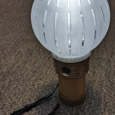 Bộ khuếch tán hai lớp cho đèn pin Emisar D18