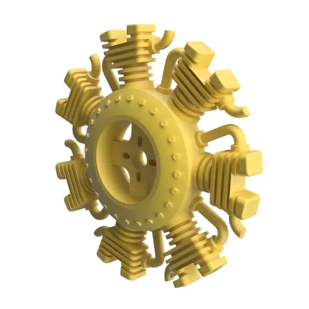 Động cơ giả lập dạng tròn 9 xi-lanh cho máy bay RC 28mm - Image 1