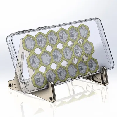 Giá đỡ điện thoại với lời chúc ngày tốt lành