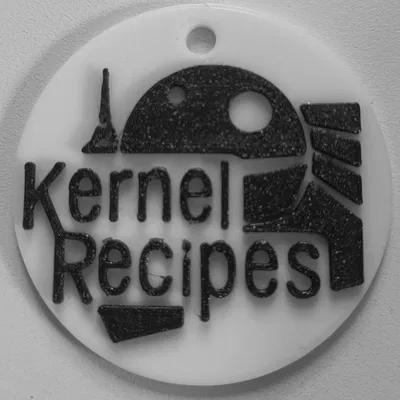 Móc khóa biểu tượng Kernel Recipes độc đáo